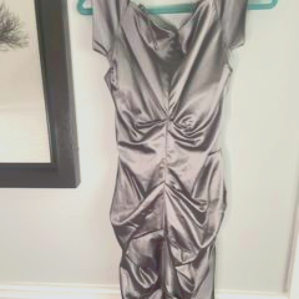 Nicole Miller Grey Dress Size 10